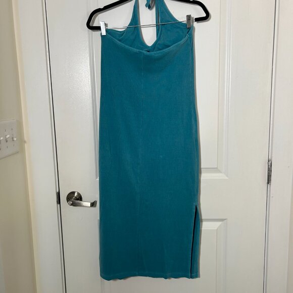 OLD NAVY KNIT HALTER SHELF BRA MIDI DRESS - Picture 8 of 8